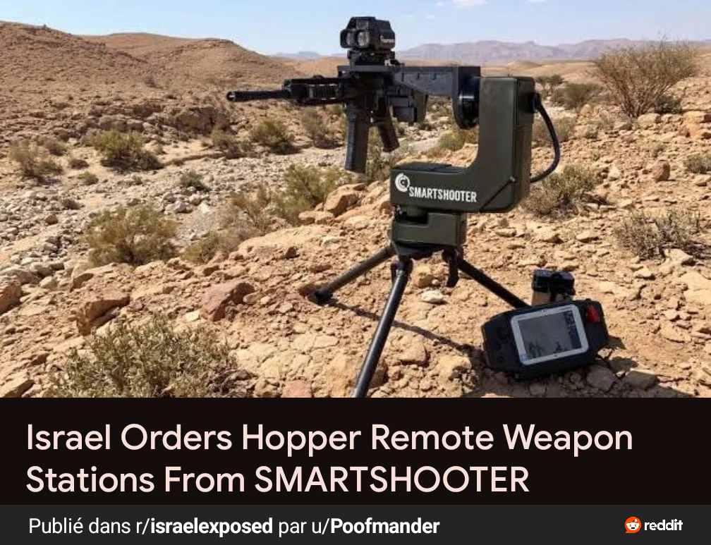 Israhell order hopper remote weapon stations from Smartshooter